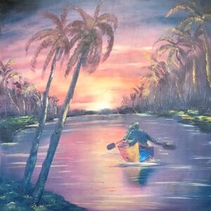 Rowing into the Sunset