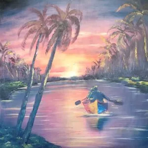 Rowing into the Sunset